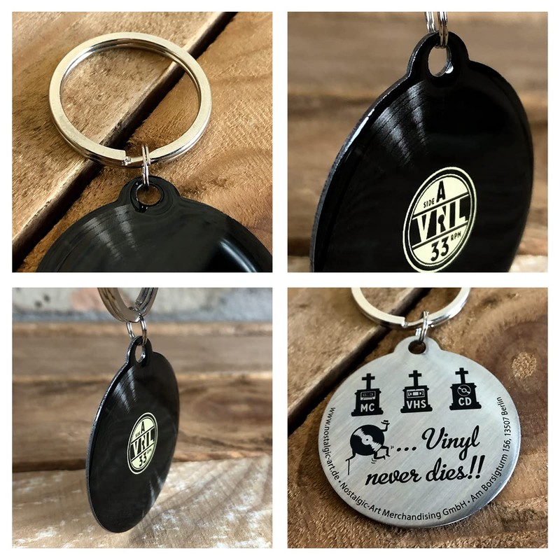 Nostalgic Art, 48014 retro wave vinyl, key ring round 4