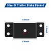 JTZFD 10 Pcs Trailer Stake Pockets, Suitable for 2'' x