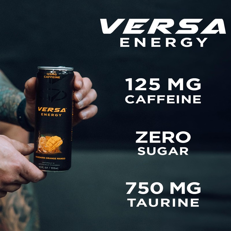 VERSA Energy by PEScience, Sugar Free Energy Drink, 125mg Caffeine,