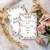 GOLRMC Love in Bloom Bridal Shower Invitations, Spring Wildflower Floral