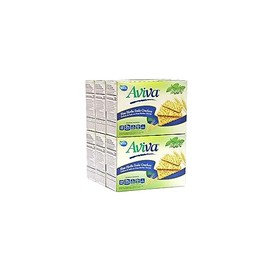 AVIVA CRACKERS | INDIVIDUALLY WRAPPED FRESH | 6 PACK OF 9.6oz | TOTAL 57.24 oz (6 pack, Fine herbs)