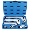 KUNTEC 8PCS Adjustable C Pin Spanner Hook Wrench Tool Set,