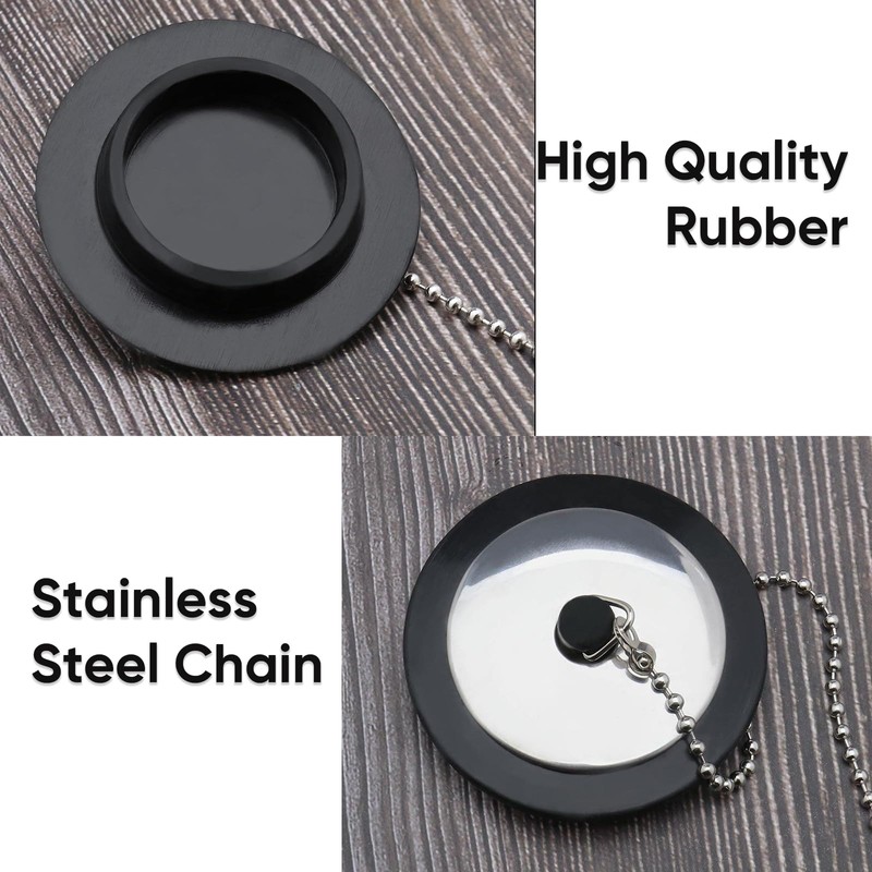 Universal Bath Plug and Chain – Bathroom & Kitchen Sink