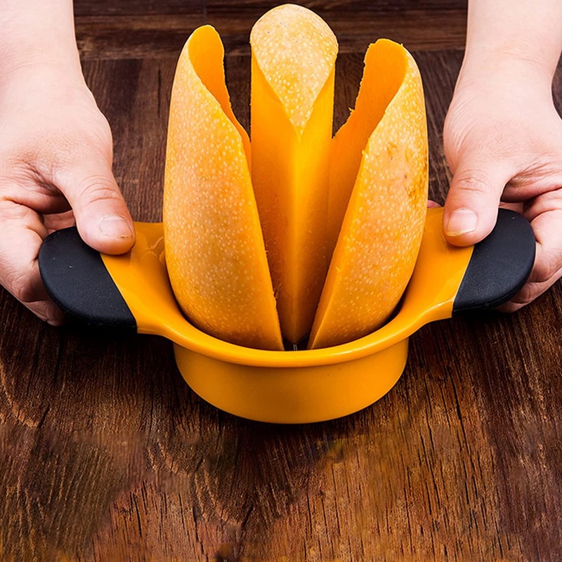 Kitchen Fruit Corer Slicer Mango Slicer Stainless Steel Blade Peeler