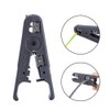 Multi-functional tool with round cable stripper, cable cutter, flat cable