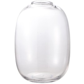 YANWE1 Clear Glass Vase, 10 Inches Large Glass Vase, Tall Glass Vase, Glass Vase for Flower, Modern Glass Vase for Living Room, Dining Table, Mantle, Shelf, Wedding, Office, Entryway, Centerpieces