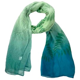 Xyueanlo Scarfs for Women Lightweight Scarves Fashion Print Floral Pattern Scarf Shawls (R-Green)