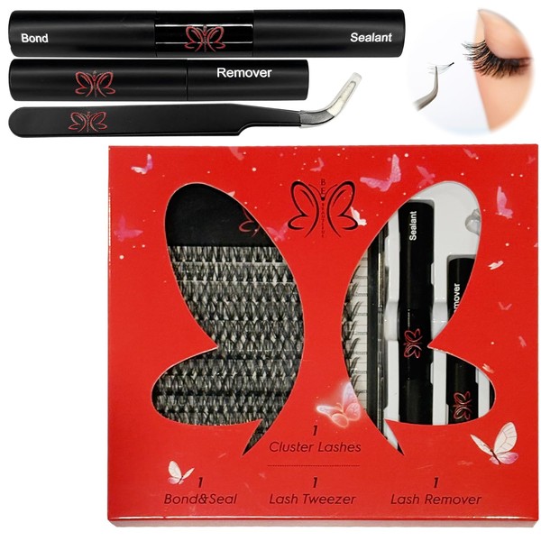 be beautiful lash clusters kit 40d individual lashes D curl