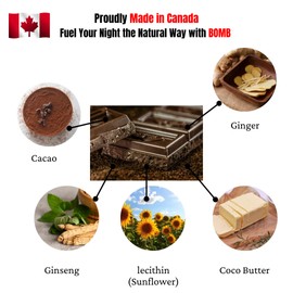 Argo Fitness Bomb Couples Chocolate – Mood & Vitality Support for Him & Her – Vegan, Gluten-Free, Natural Ingredients. Improve Mood, Performance & Energy – Made in Canada