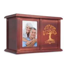 X-Large Urns for Human Ashes Adult Male Female, Up to 500 Cubic Inches Urns for 2 People, Extreme Large Urns for Ashes Mom Dad (Extra Large Red)