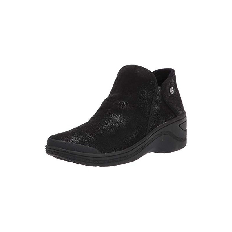 BZees Women's Domino Ankle Boot, Black Fabric, 7.5