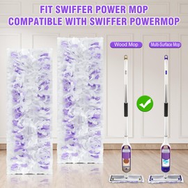 60 Count Power Mop Refills Pads for Swiffer Multi-Surface Mopping Pads Replacement, Disposable Mop Pads Refill for Swiffer Power Mop Wet Pad Refills for Hard Wood Floor