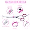 CADABY Dog Grooming Scissors Kit with Safety Round Tips, 3