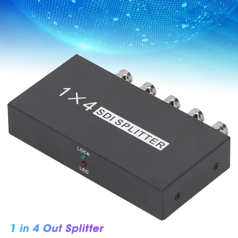 F214 SDI Splitter 1x4 1 in 4 Out Supports SD/HD/3GSDI