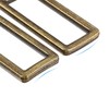 sourcing map Metal Rectangle Ring Buckles 32x12.5mm for Bags Belts