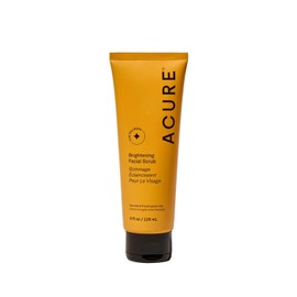 Acure  Exfoliante facial iluminador de arcilla verde y alga marina  Iguala el tono y la textura de la piel, 118 ml                                    