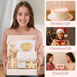 Nunubeo Birthday Gifts for Teen Girls Women, Daisy Gift Basket for Teenage Girl, Teen Girl Gifts Trendy Stuff, Gifts for Daughter Niece Granddaughter Friends Her, Gift Idea for All Occasions