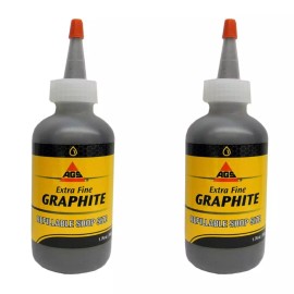 Mr Zip 2 PACK Mr Zip AGS Extra Fine Graphite Lubricants Bottle 2 Oz