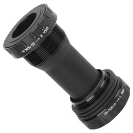 Bike BC Bottom Bracket, 1.37x24T Road Bike Bottom Bracket 68‑73mm BB Bottom Brackets Aluminum Alloy (Black)