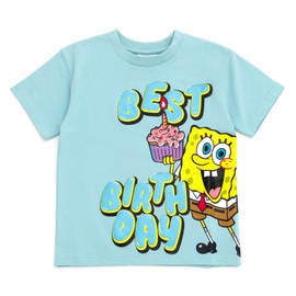 SpongeBob SquarePants Birthday Little Boys T-Shirt Mint Green 4