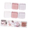 Baluue 6pcs Nail Storage Organizer Box Portable Nail Holders Storage