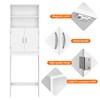 Yaheetech Over The Toilet Storage, Taller Bathroom Organizer Space-Saving Storage