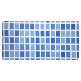 Quick Drying Cushioned PVC Bath Mat Anti-Slip Thick Foam Backing for Bathroom Shower Kitchen Entrance Doormatsize: 31.5'*19.7', color: Yellow