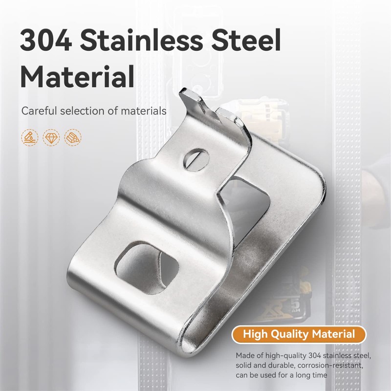 Belt Clips for Dewalt, 6pcs 304 Stainless Steel Drill Tool