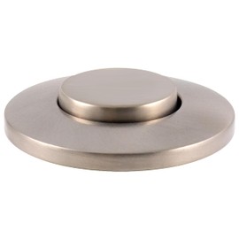 Westbrass ASB-2B3-20 Sink Top Waste Disposal Air Switch and Dual Outlet Control Box, Flush Button, Stainless Steel