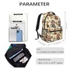 TRYYN Cute Monkey and Banana Casual Backpack, Lightweight Laptop Bag