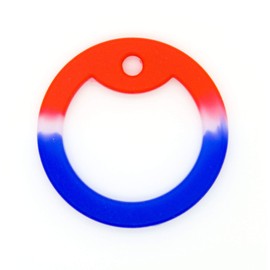 OnDepot Camouflage Red White & Blue USA Flag Military Army Dog Tag Silencer Silicone/Rubber Silencer Pack of 100