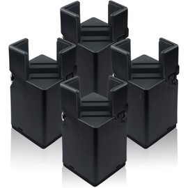 4Pcs Adjustable Furniture Risers with Screw Clamp, Sturdy Desk Risers for Desk Legs, Bed Risers Heavy Duty, Table Risers for Chair Frame Width from 0.8-1.6in, Supports 4409lbs (3In)