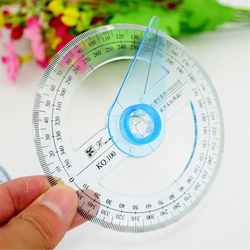 360 Degree Protractor Angle Measure 2Pcs Protractor Circle Protractor 10cm