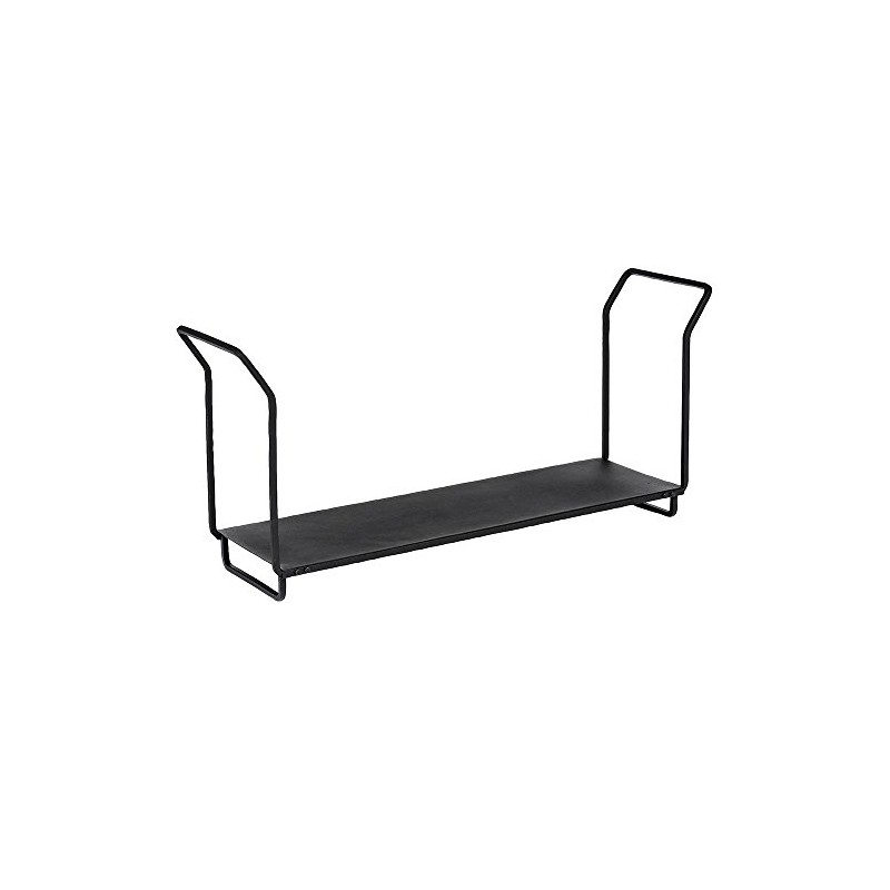 Minuteman International Wood, 36-inch Firewood Holder Log Rack, Black