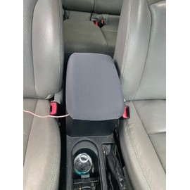 Auto Console Covers- Fits The Subaru Forester 2009-2014. Center Console Armrest Cover Waterproof Neoprene Fabric- Gray