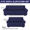 Peryiter 2 Pcs Sofa Covers Couch and Loveseat Covers Set
