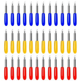 36 Pieces Cutting Blades for Explore Air 2/Air Maker Expression, Vinyl Fabric Cutting Replacement Blades (30, 45, 60 Degree) (Multi-Color)