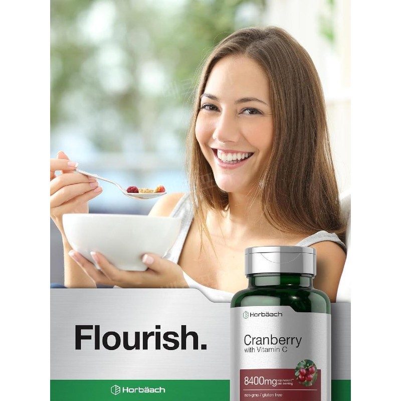 호바흐 크랜베리 8400mg 비타민C 함유 소프트젤 Horbaach Cranberry with Vitamin