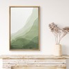 MUDECOR Framed Canvas Print Wall Art Abstract Green Gradient Overlay