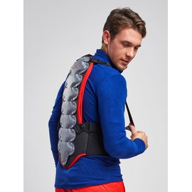 Black Crevice Children's Back Protector Multi-Coloured Schwarz/Rot/Silber Size:140 (EU)