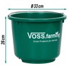 VOSS.farming Construction and stable bucket, 12 litres, universal bucket, for