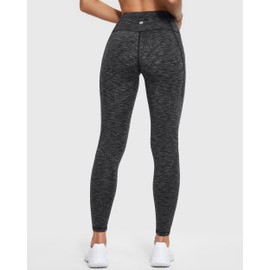 Ewedoos Fleece Lined Leggings with Pockets Water-Resistant Thermal Winter Warm Leggings for Women Yoga Pants Ski Hiking Charcoal