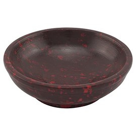 Red Soapstone Incense Bowl - Handmade for Charcoal, Frankincense & Herbs Incense Rituals