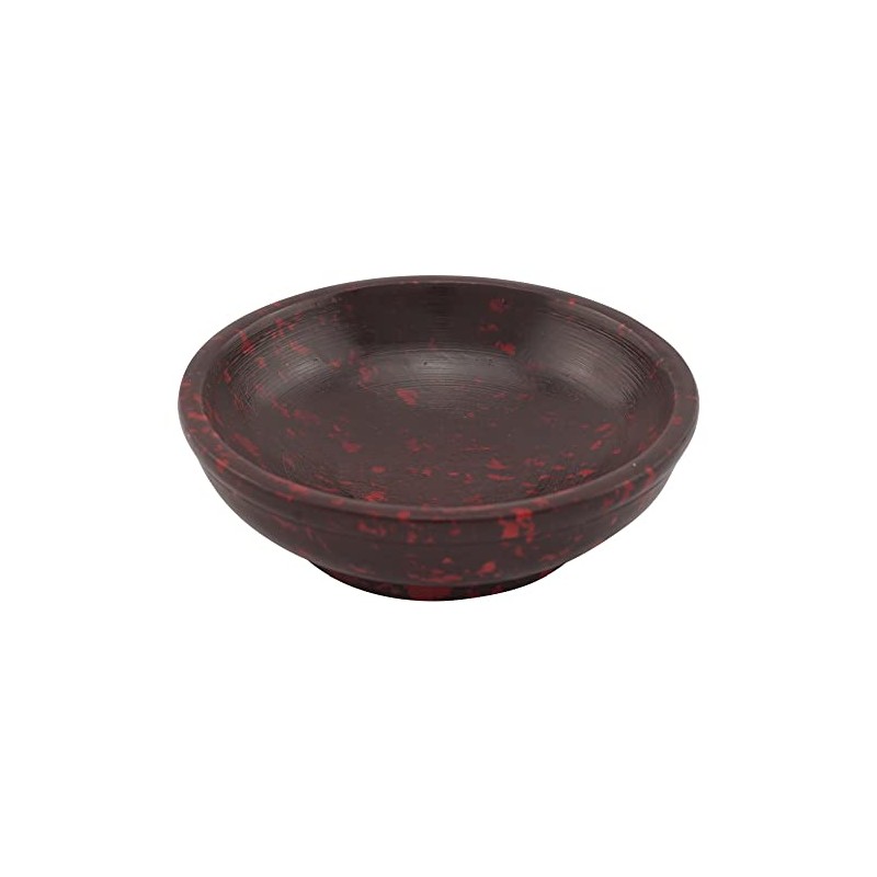 Red Soapstone Incense Bowl - Handmade for Charcoal, Frankincense &