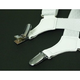 Peace Kobo Philip Men's Holster, Suspenders, Made in Japan, Width 1.2 inches (30 mm), white