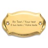 Brass Sign with Your Engraving - 86 x 48mm Oval