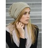 CASPAR Simple Unisex Knitted Hat / Slouch Beanie with Unusual