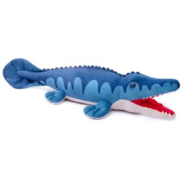 Tiny Heart Simulation Mosasaur Plush Toy, 17 Inch Mosasaur Dragon Stuffed Animals Realistic Doll Home Decor Collectibles Soft for Kids Boys