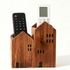 DAWASAPAT Wooden House Remote Control Holder/Remote Caddy & Desktop Organizer