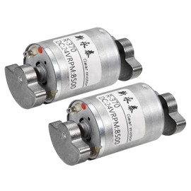 sourcing map 2 x Vibration Motor DC 24 V 5000 RPM Double Shaft for DIY Home Massager